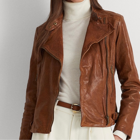 Ralph Lauren leather jacket - Picture 3 of 12